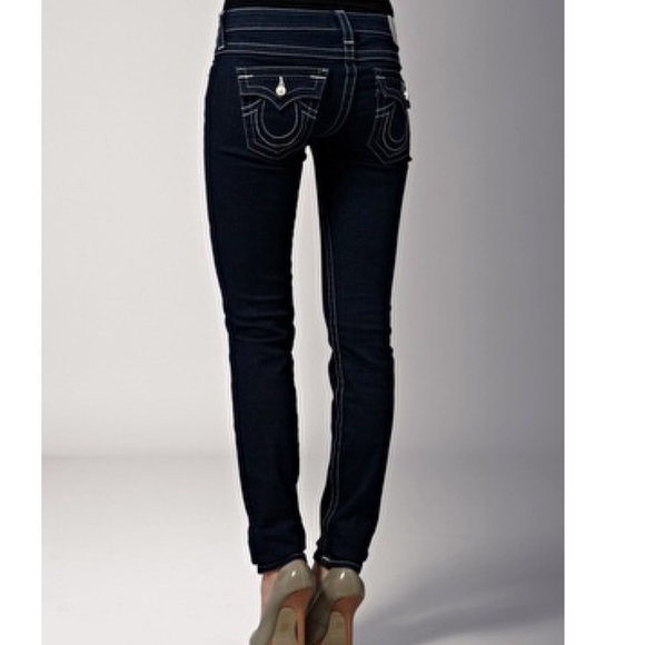 True Religion Denim - True Religion Julie Pearl Hardware Skinny Jeans